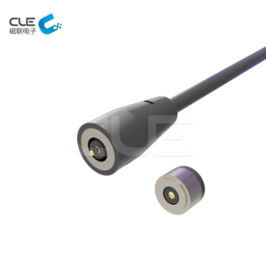 Dc round male & female magnetic power connector for gloves