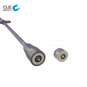 Dc round male & female magnetic power connector for gloves