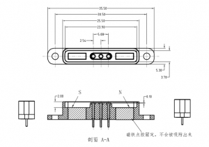 3 Pin male to female electrical connector