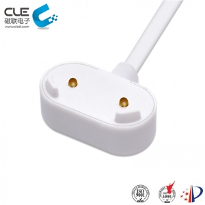 2 Pin magnetic charger cable connector for miner's lamp