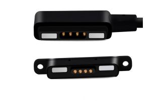 4Pin male and female magnetic usb cable charger connector