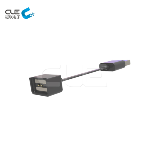 Pogo pin magnetic connector with magnetic pogo pin charger