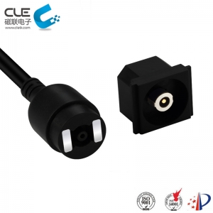 Custom DC magnetic power cable connector for medical equipment
