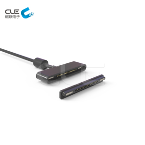 16 Pin male and female magnetic charging cable connector for tablet